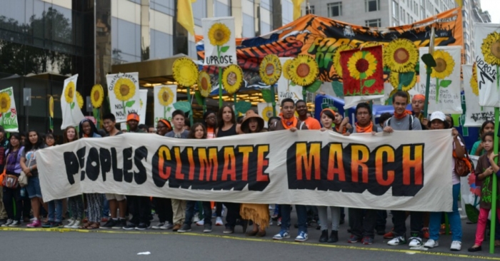 at the 2014 People's Climate March