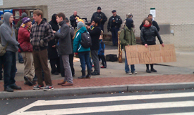 Barbarians agitating outside, Sat. afternoon