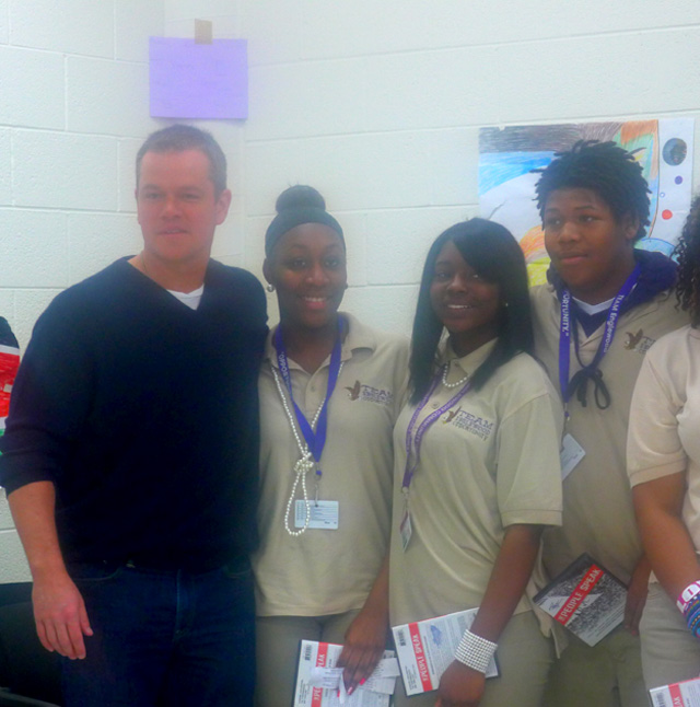 Matt Damon with future Young Communists?